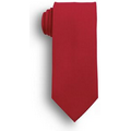 60" Extra Long Red Poplin Polyester Tie